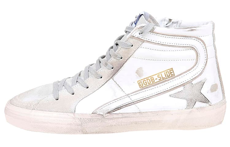 Golden Goose High Top Sneakers White Distressed