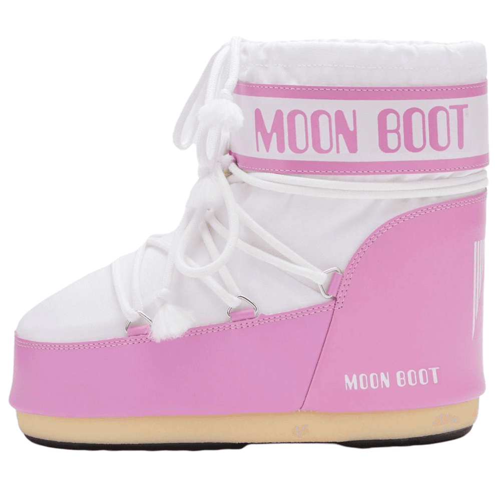 Moon Boot Icon Lace-Up Pink White