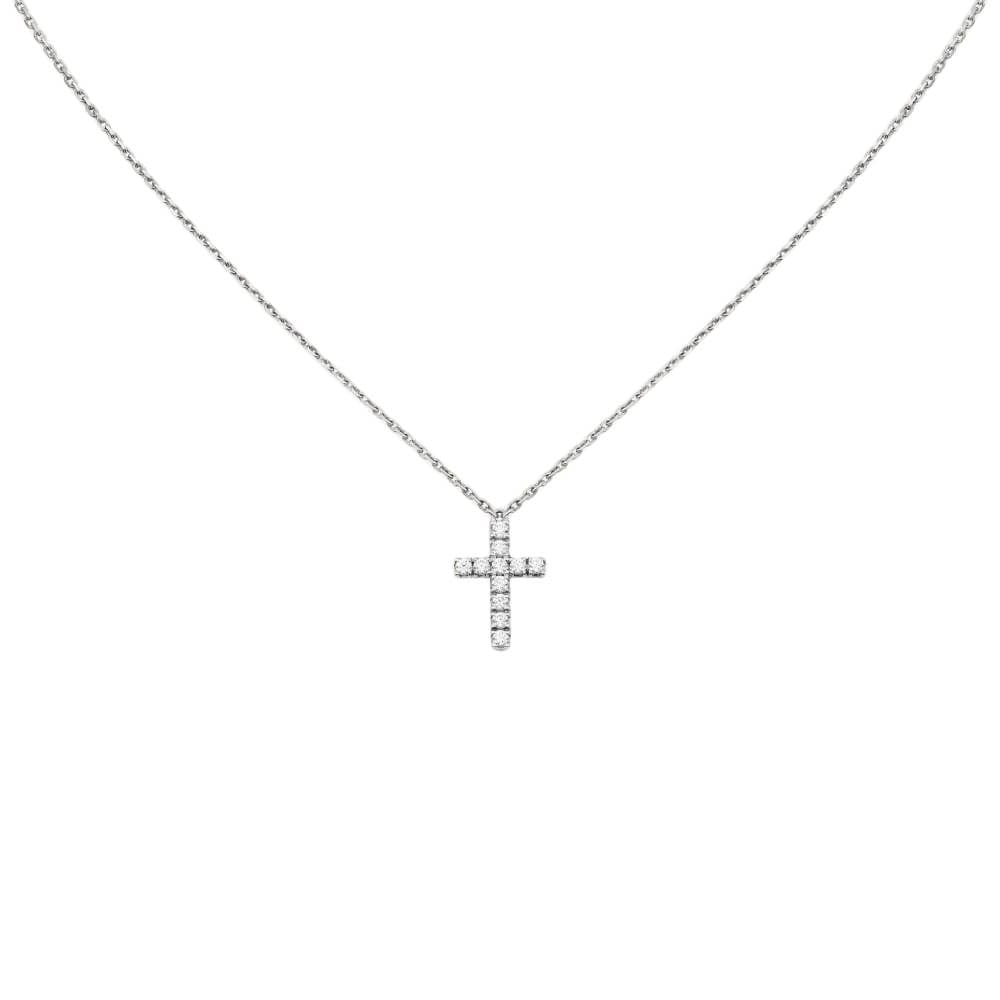 CARTIER/卡地亚 Cartier Cross Pendant Necklace Silver