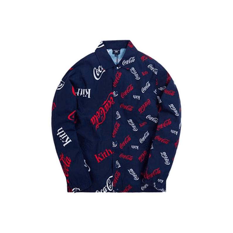 KITH x Coca Cola Navy Long Sleeve Shirt