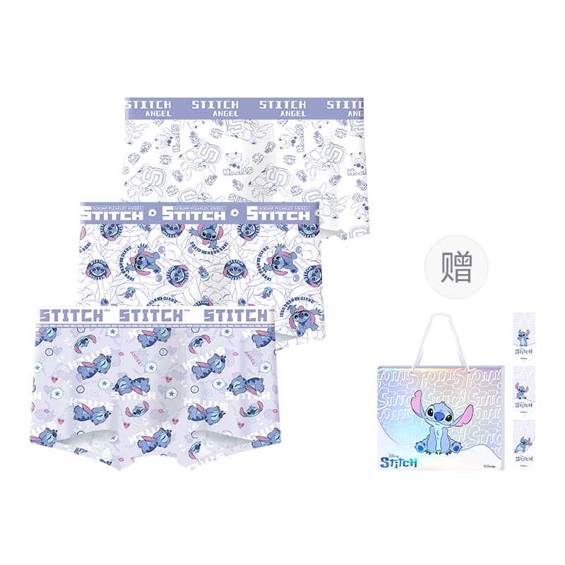 Disney/迪士尼 Disney Stitch Boxer Briefs 3-Pack