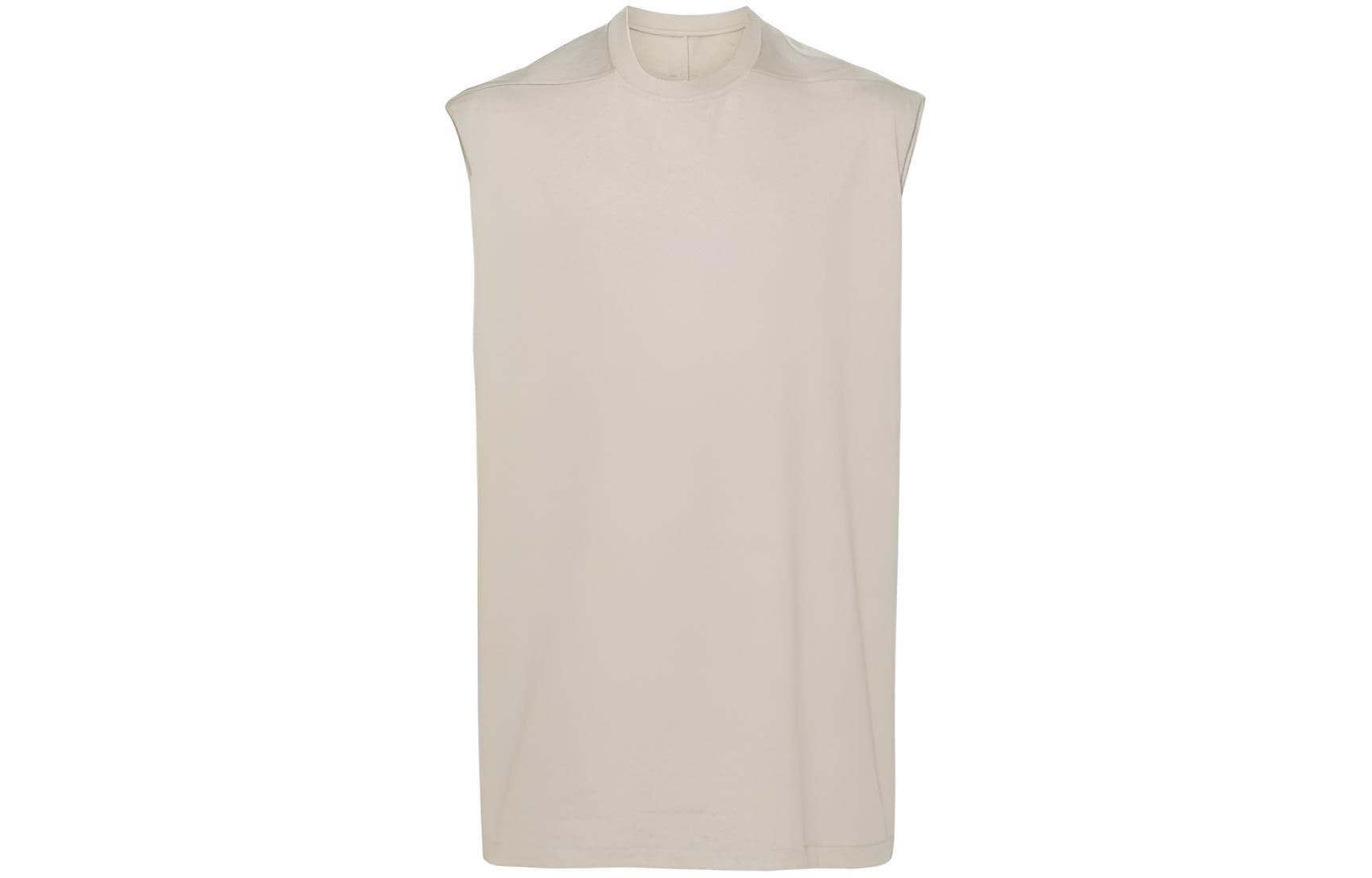 Rick Owens RO SS24 Sleeveless Tee Light Brown