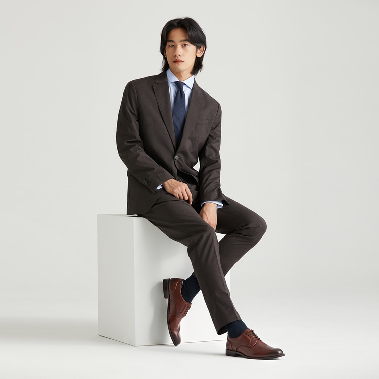 Clarks Brown Business Leather Shoes — фото 5