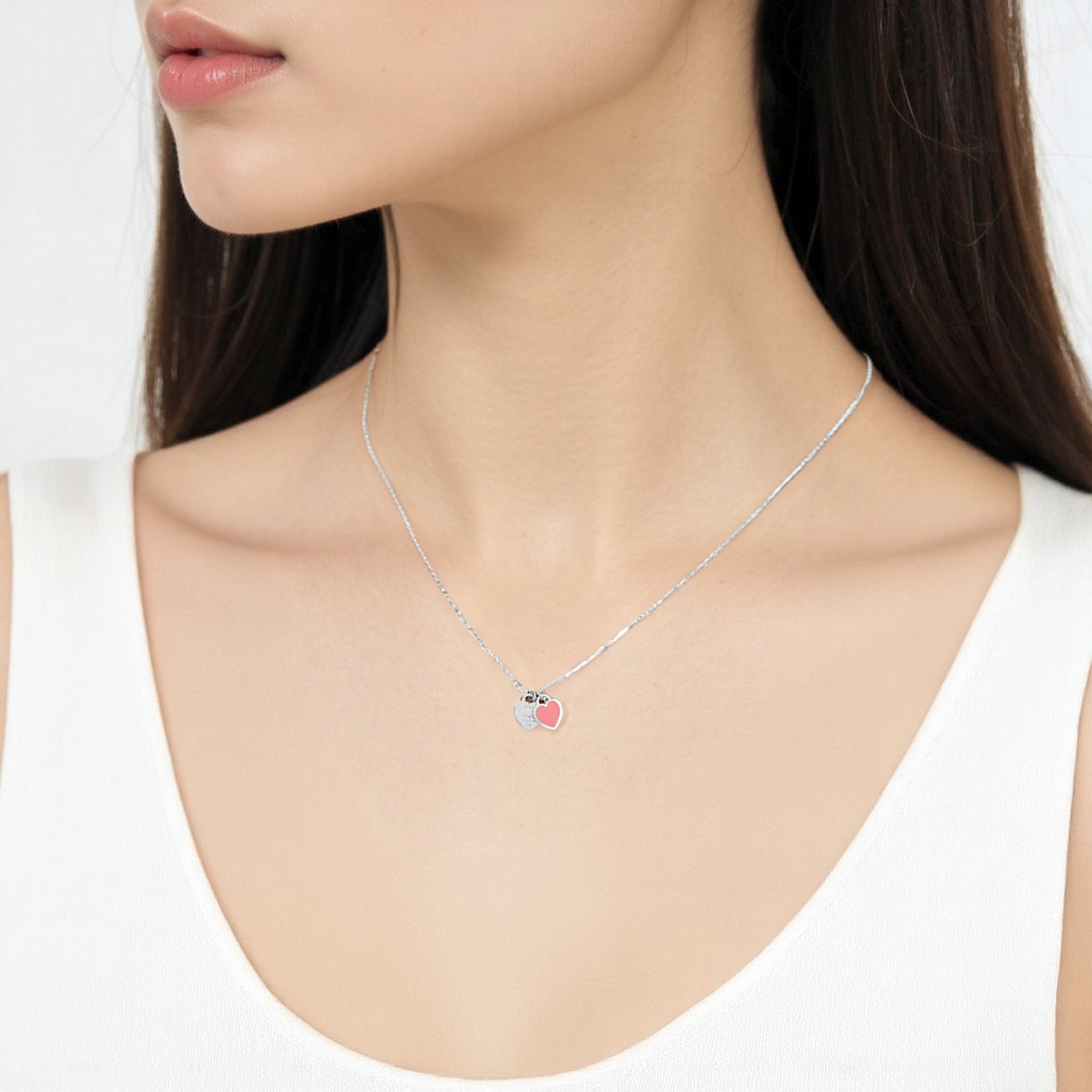 Tiffany & Co. Return to Tiffany Double Heart Necklace — фото 3