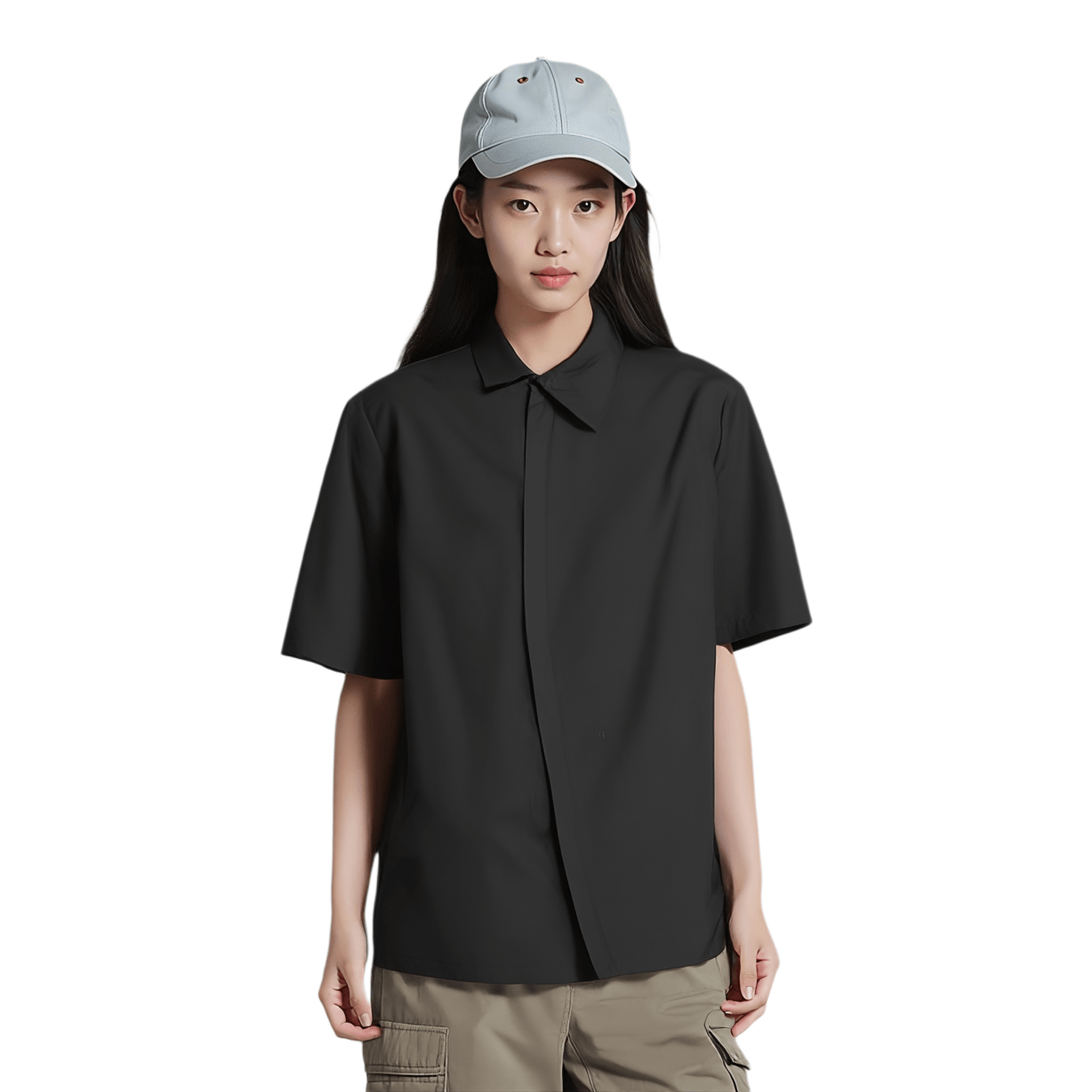 Frkm Asymmetric Short Sleeve Shirt Black — фото 2