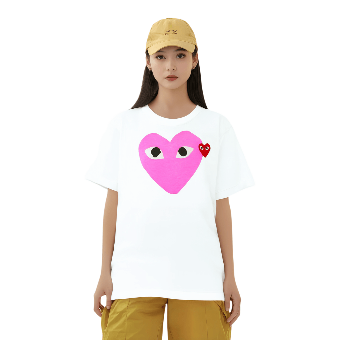 Cdg Play SS24 Pink Tee — фото 5