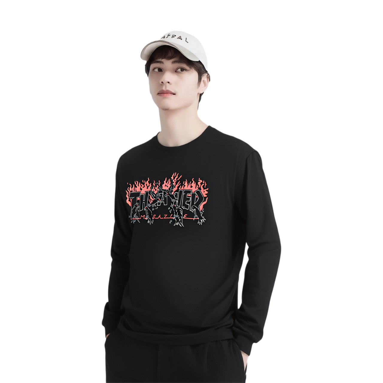 Thrasher Crows Flame Long Sleeve — фото 2