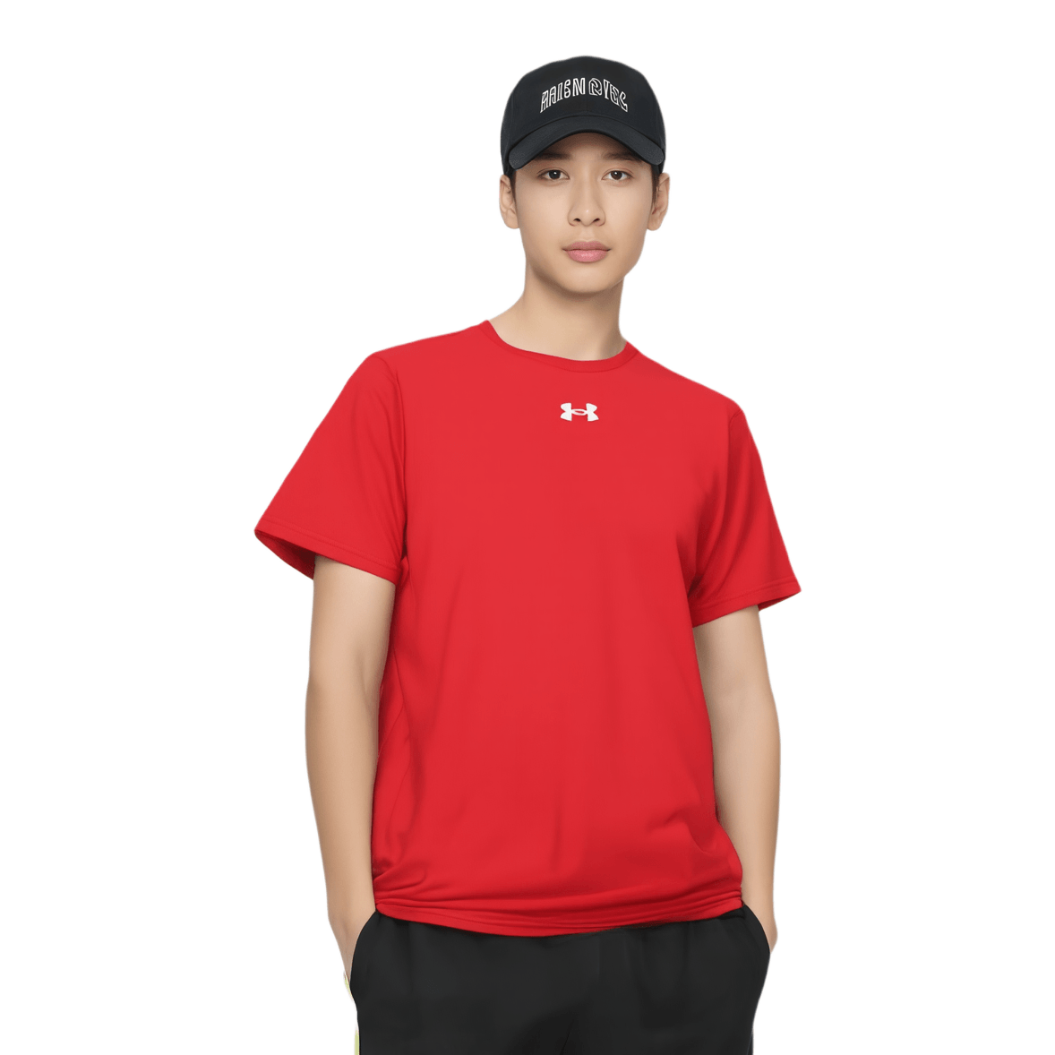 Under Armour Pullover Tee Red — фото 4