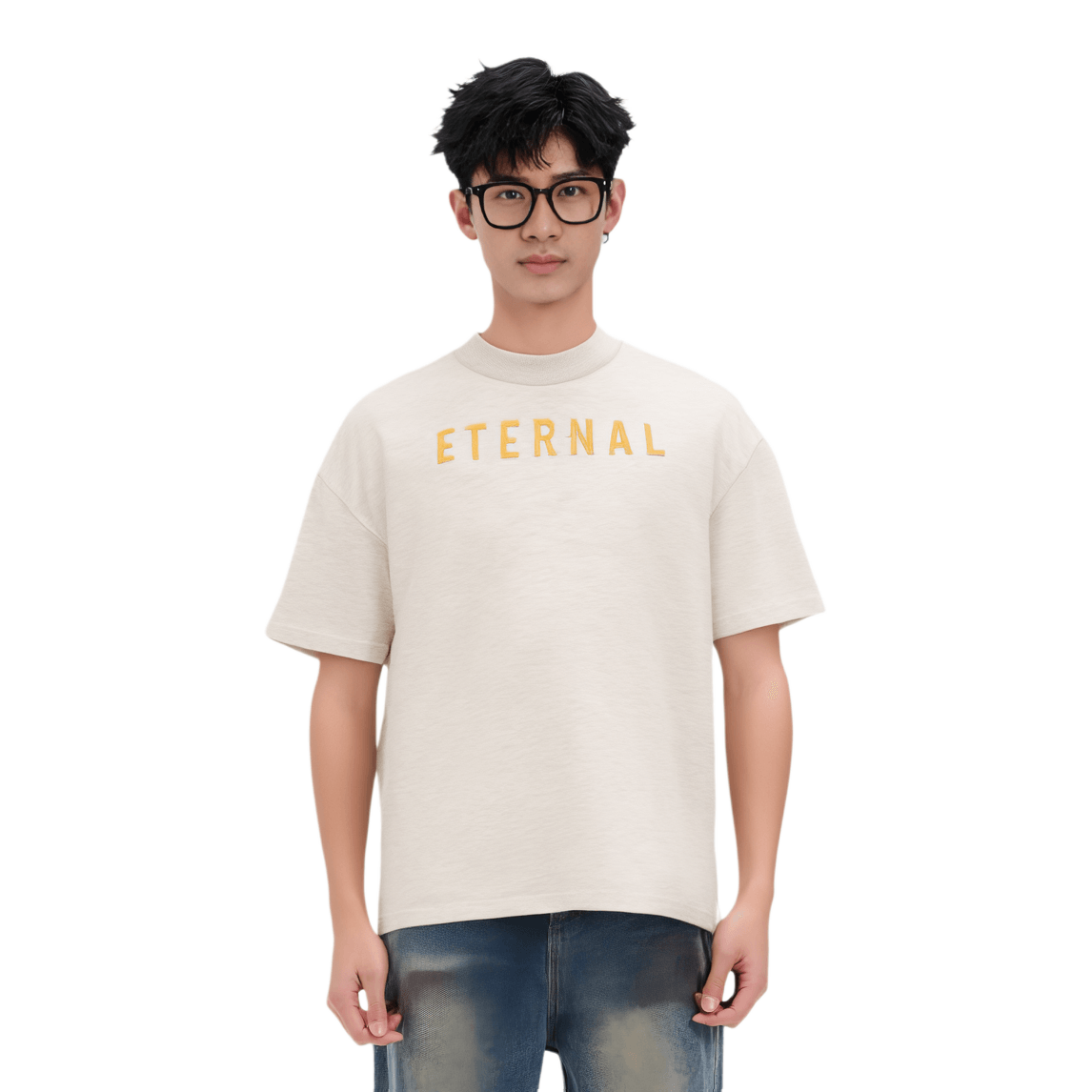 Fear Of God Cotton SS23 ETERNAL SS T-Shirt Light Oatmeal T — фото 3