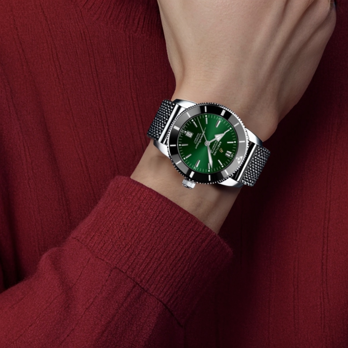 Breitling Superocean Heritage 46mm Green — фото 4