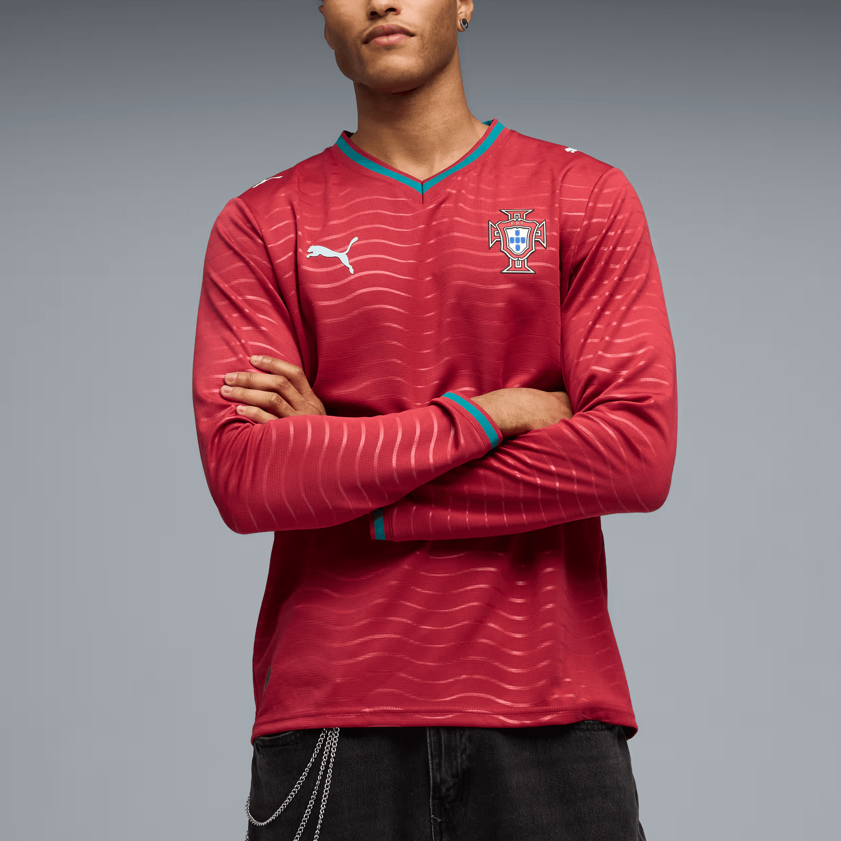 Puma Portugal 2026 Long Sleeve Home Replica Jersey V — фото 2