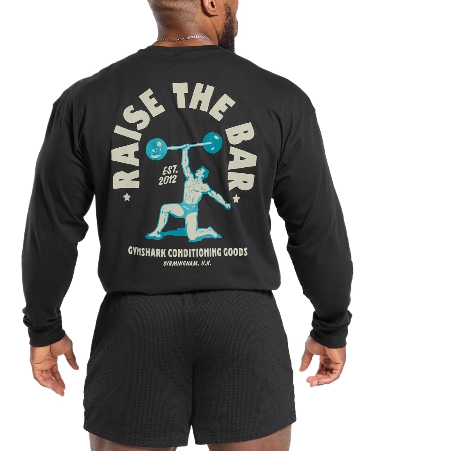 Gymshark Long Sleeve Tee Black — фото 1