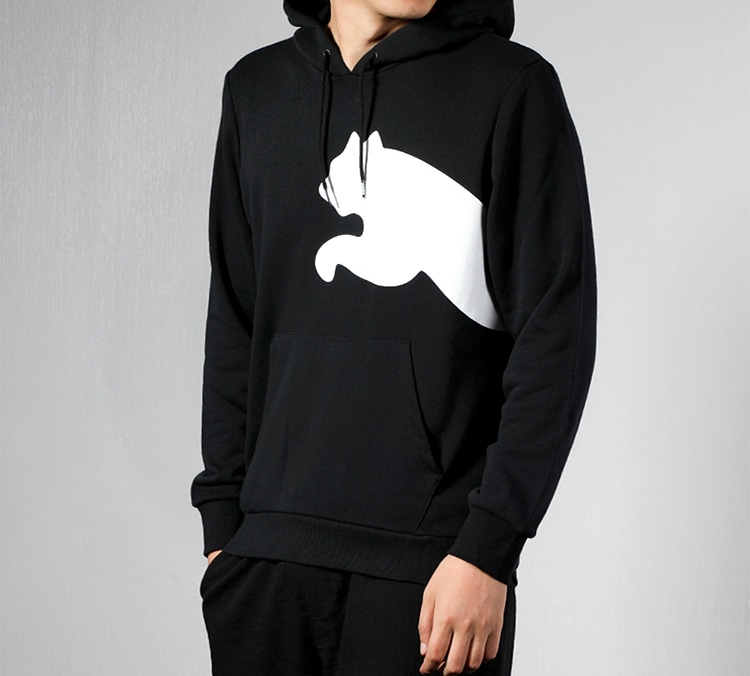Puma Big Logo Hoodie Black — фото 2