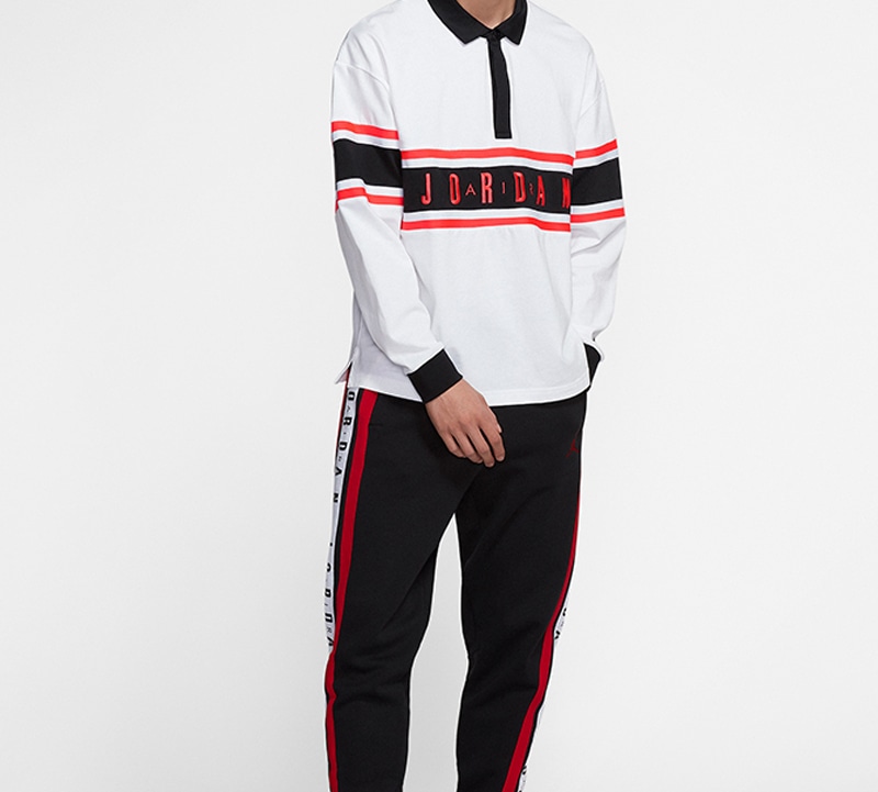 Jordan Polo Long Sleeve White — фото 3