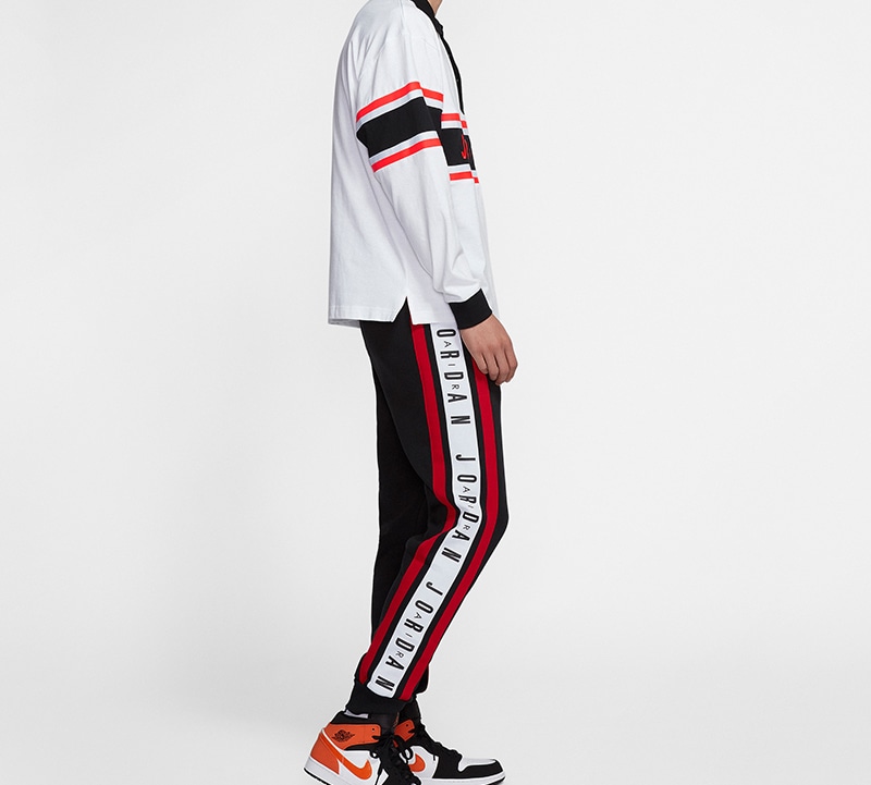Jordan Polo Long Sleeve White — фото 2