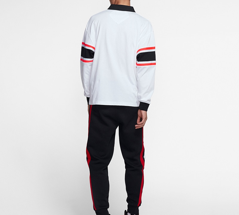 Jordan Polo Long Sleeve White — фото 4