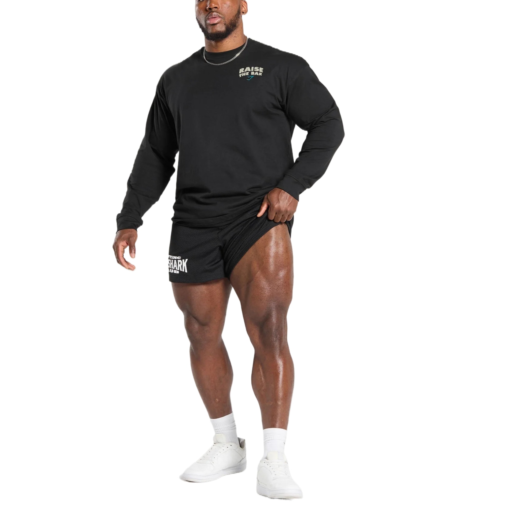 Gymshark Long Sleeve Tee Black — фото 3