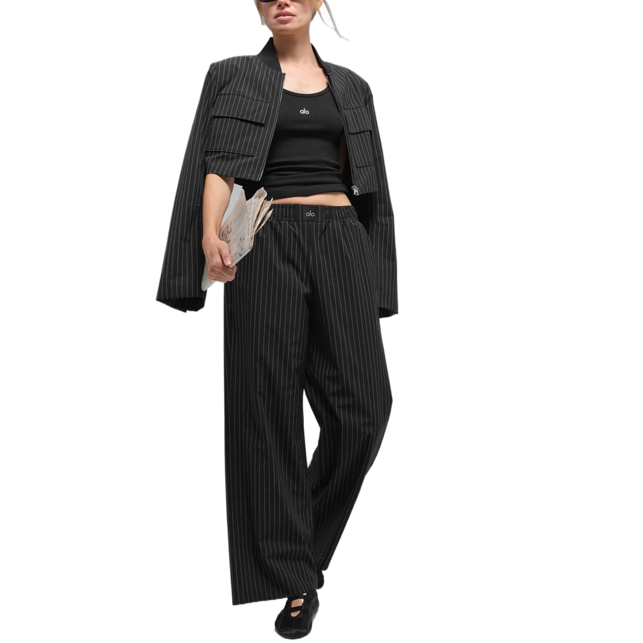 Alo Yoga Relaxed Stripe Sweatpants — фото 5