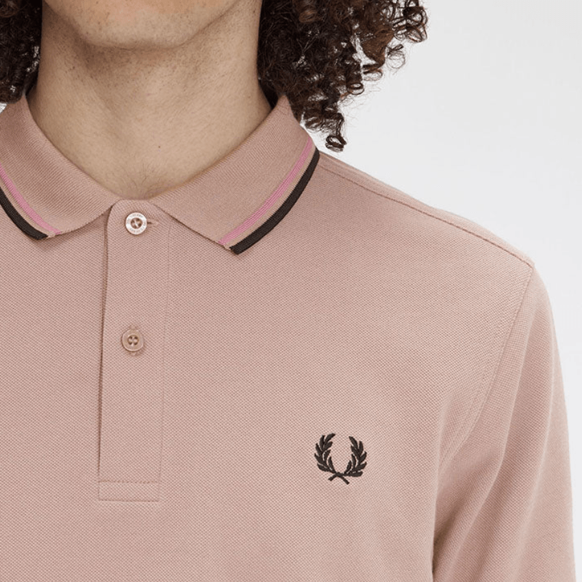 Fred Perry Polo Shirt Deep Pink — фото 4