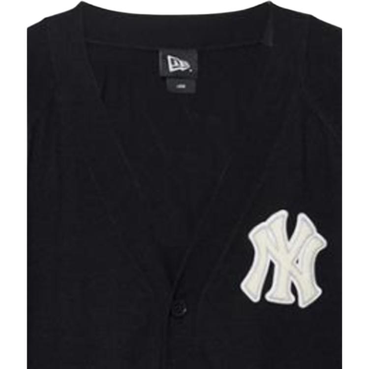 New Era Logo Knit Cardigan Black — фото 2