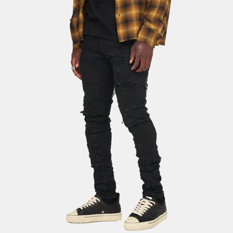 Represent SS21 Vintage Distressed Jeans Black — фото 1