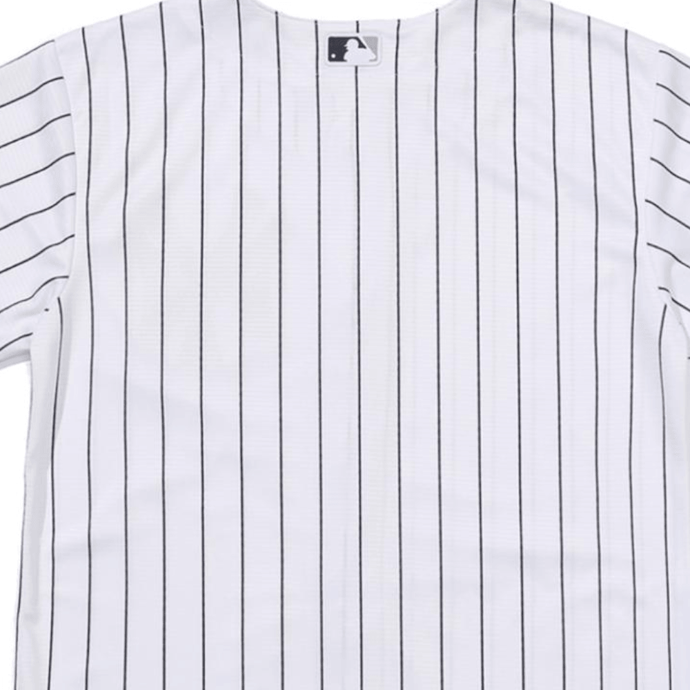 Nike New York Yankees Classic Stripe Black Label Shirt Kids Black White — фото 5