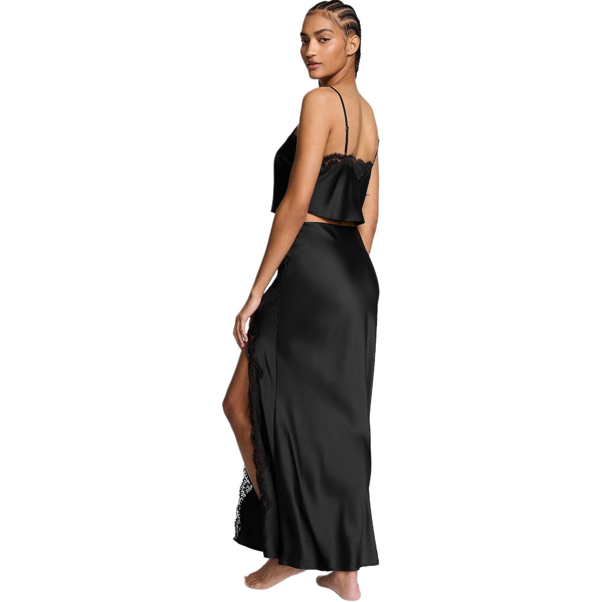 Victoria'S Secret Satin Lace-Trim Set — фото 1