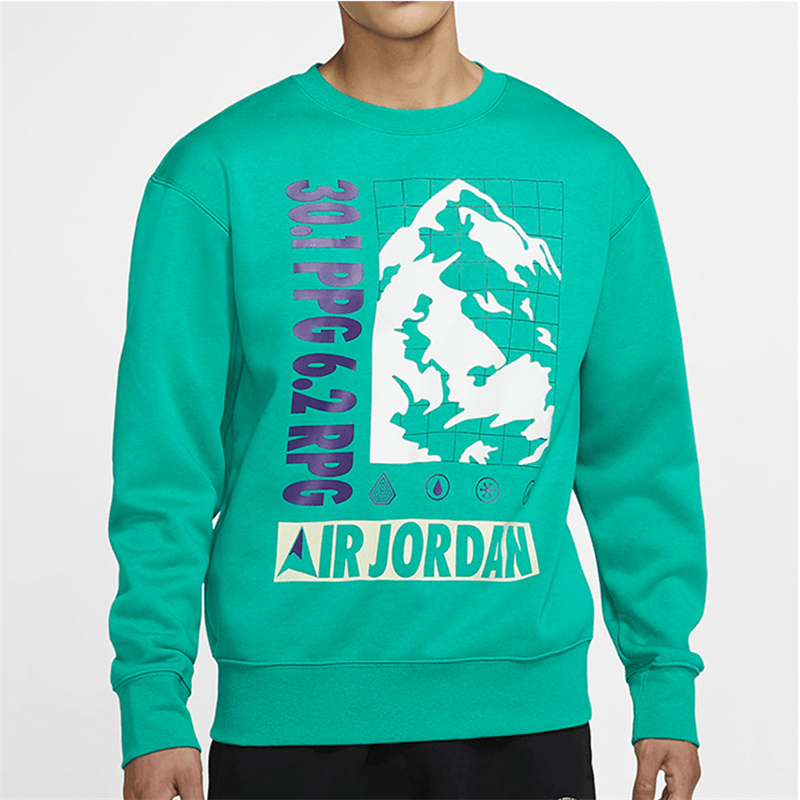 Jordan Winter Utility Crewneck Sweatshirt Green — фото 1