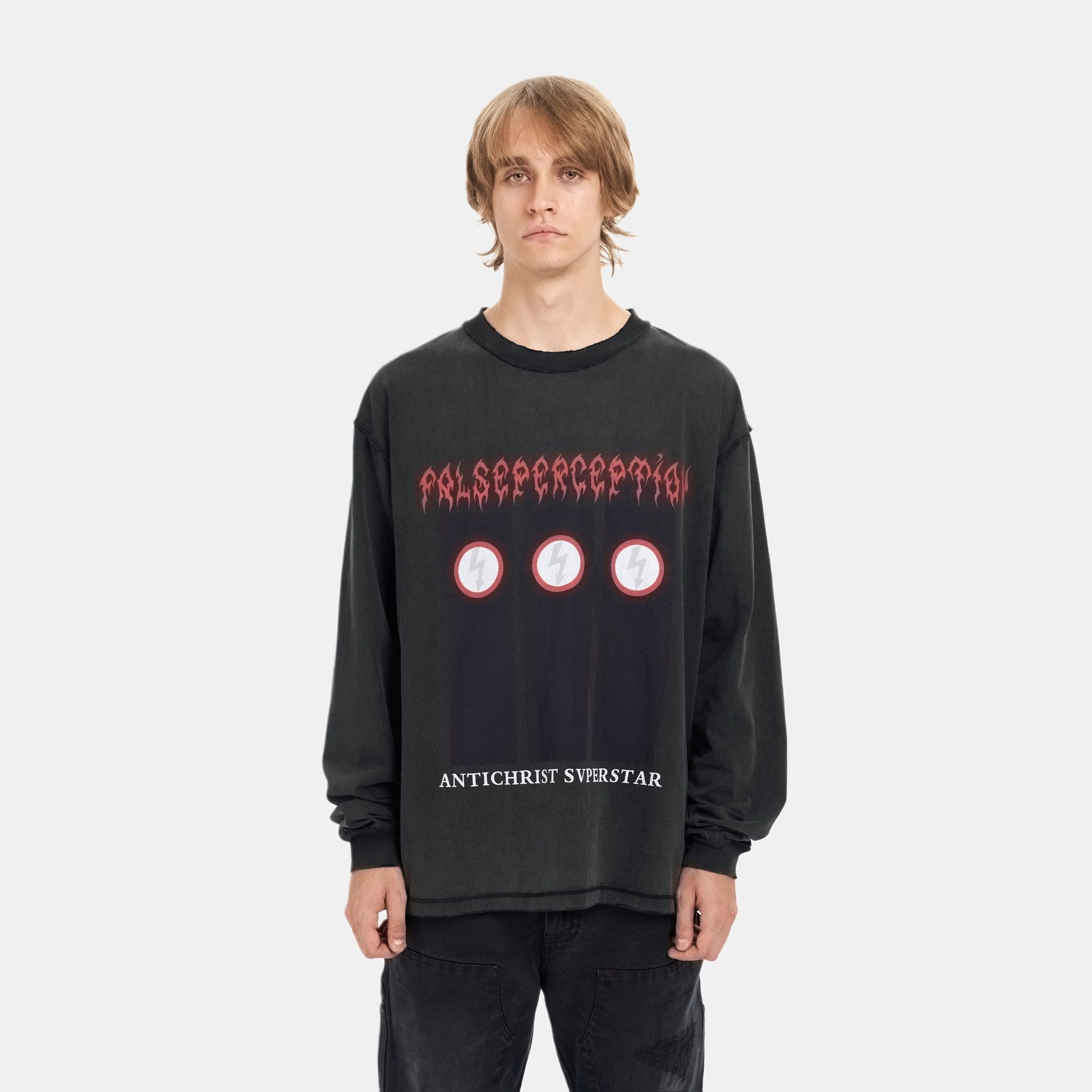 False Perception Vintage Long Sleeve Sweatshirt — фото 3