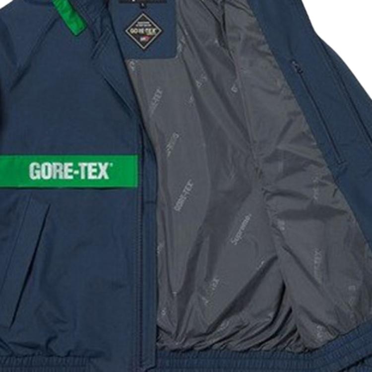Supreme FW18 GORE-TEX Court Jacket Navy — фото 2