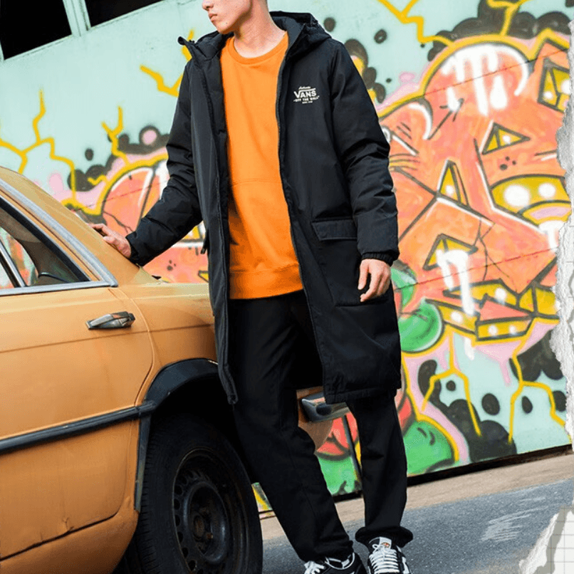 Vans Long Down Jacket Black — фото 3