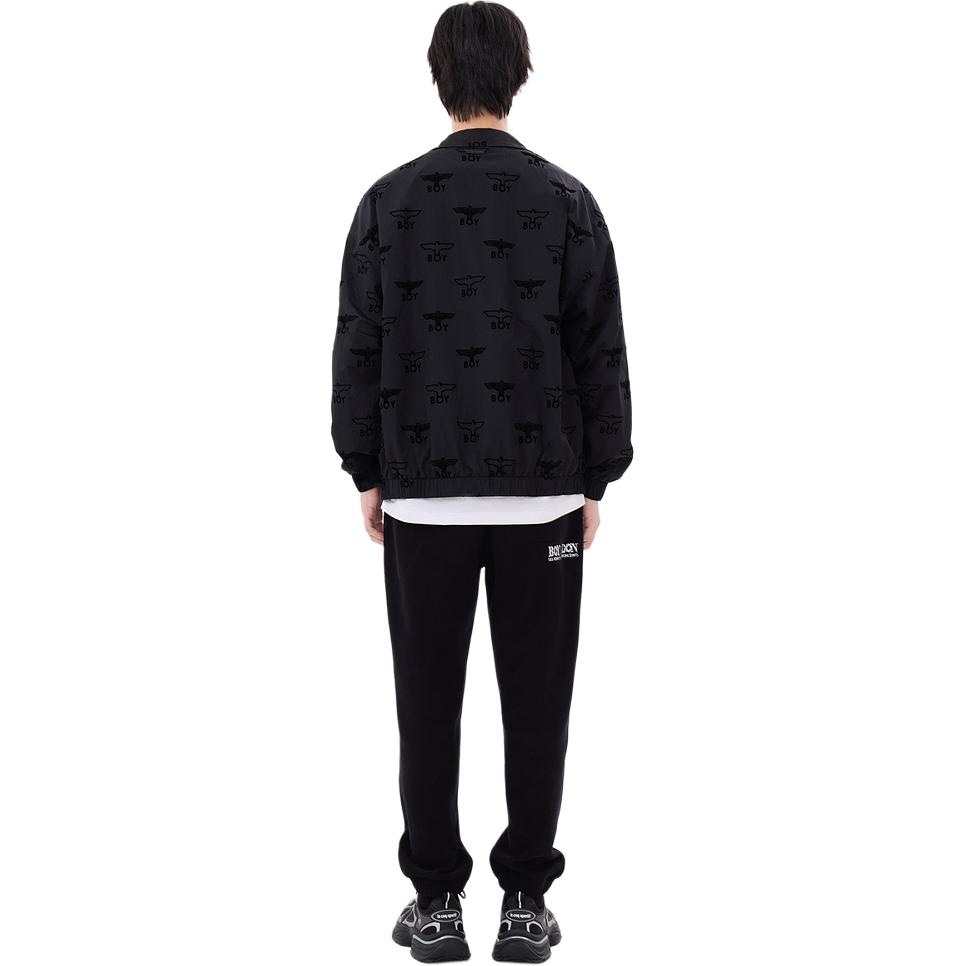 Boy London Letter Print Zip Jacket Black — фото 5