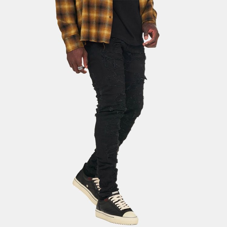 Represent SS21 Vintage Distressed Jeans Black — фото 4