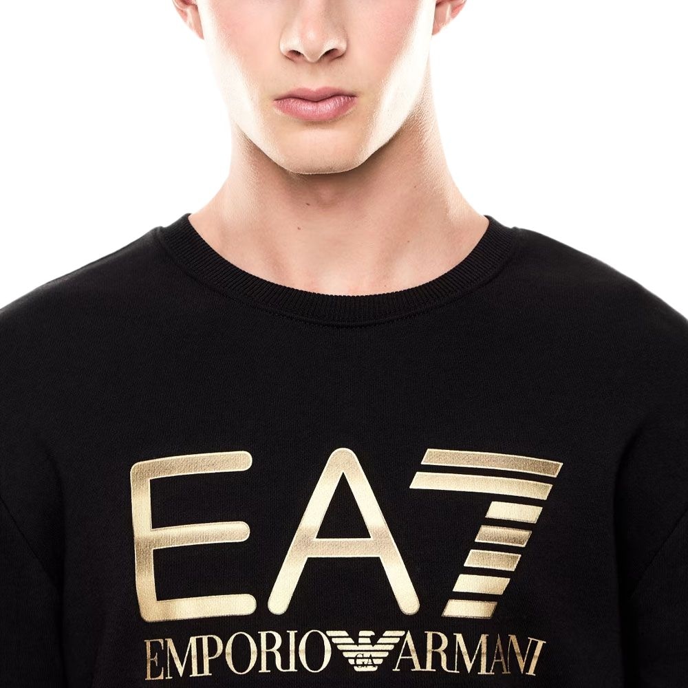 Emporio Armani EA7 Oversized Logo Crewneck Sweatshirt — фото 4