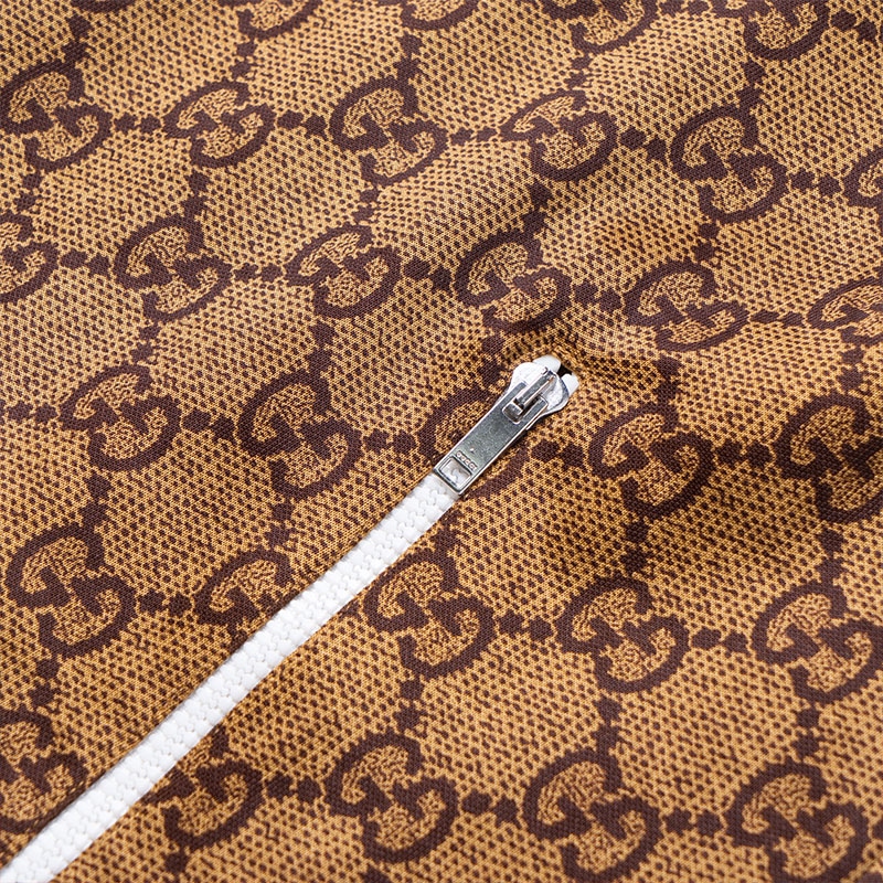 Gucci SS22 Embroidered Logo Dress Brown — фото 8