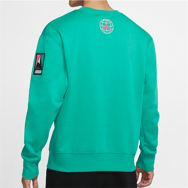 Jordan Winter Utility Crewneck Sweatshirt Green — фото 2