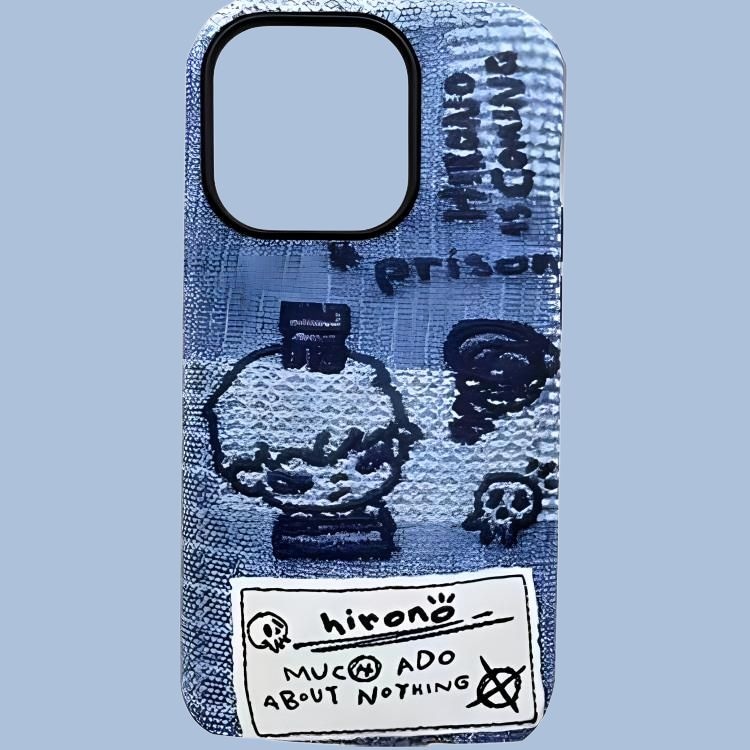 Pop Mart Hirono Ono Thinking Phone Case Denim — фото 4