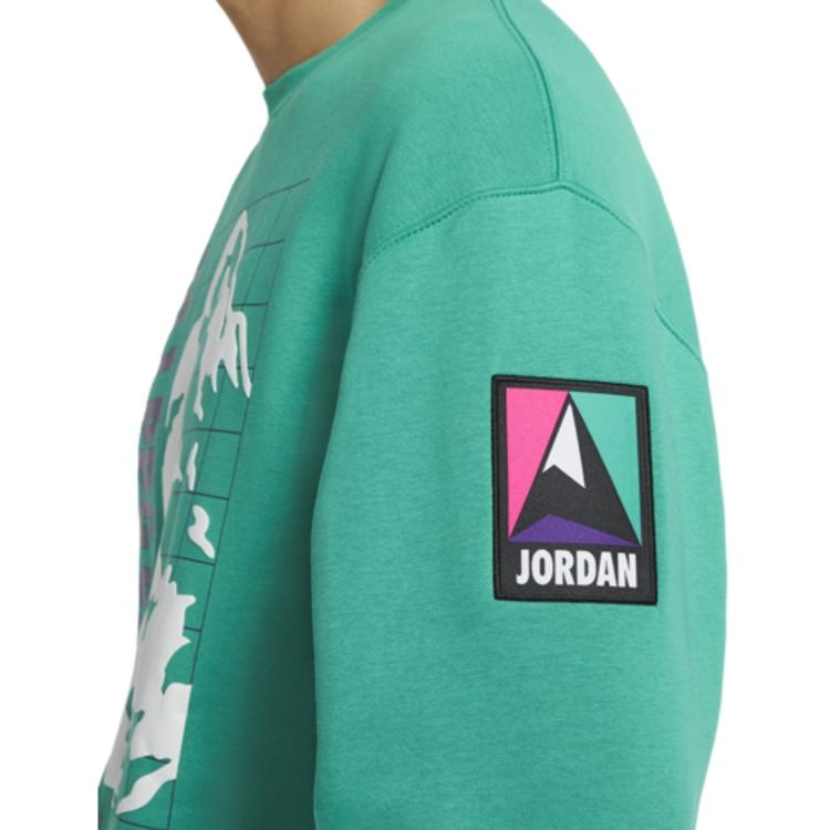 Jordan Winter Utility Crewneck Sweatshirt Green — фото 5
