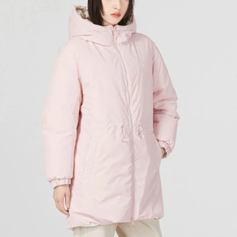 New Balance Colorblock Logo Zip Hoodie Down Jacket White — фото 3