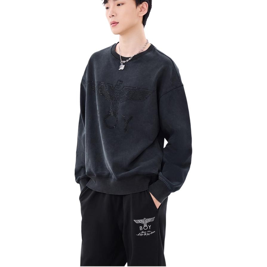 Boy London Logo Crewneck Sweatshirt Gray — фото 4