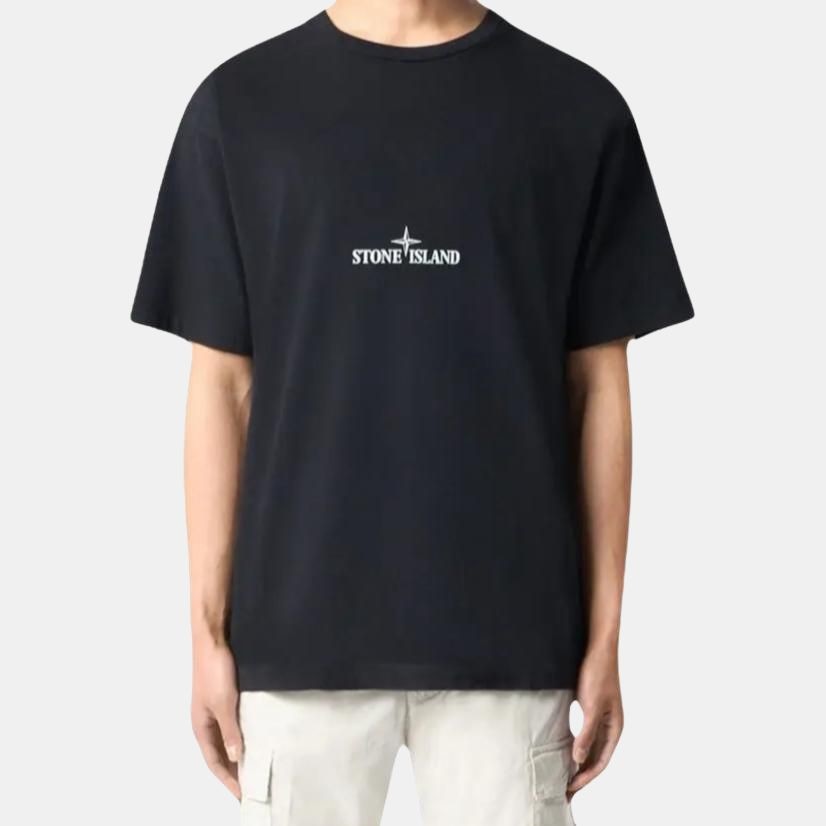 Stone Island Logo Back Print T-Shirt Black — фото 1