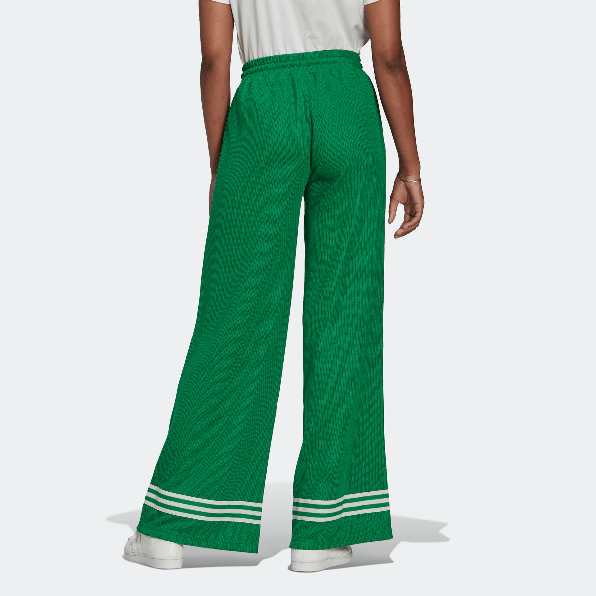 Adidas Originals Knit Wide Pants Green — фото 5