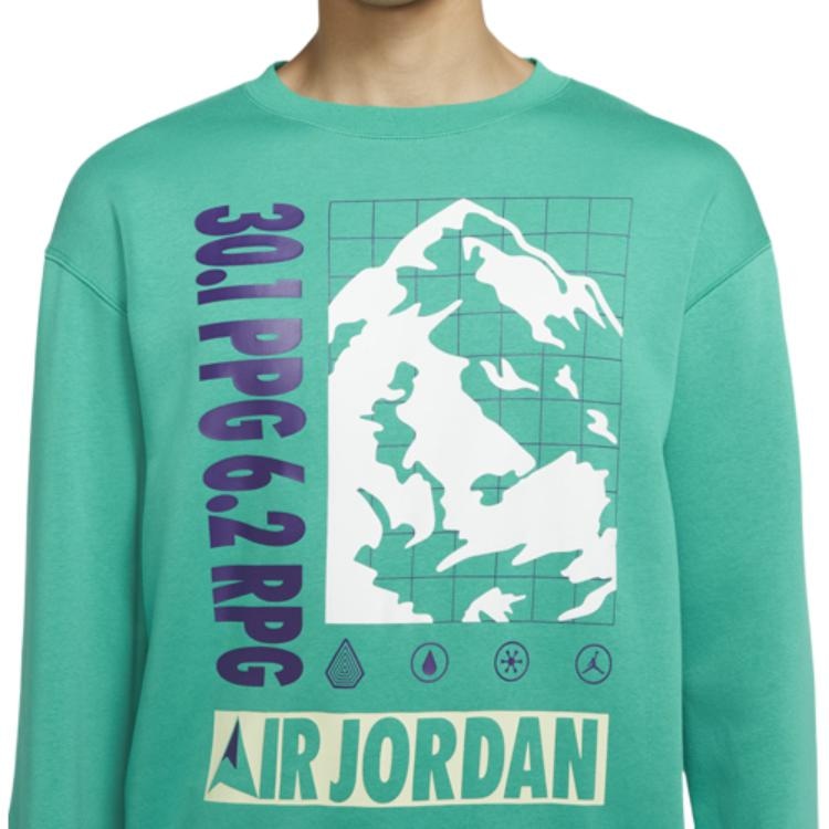 Jordan Winter Utility Crewneck Sweatshirt Green — фото 4