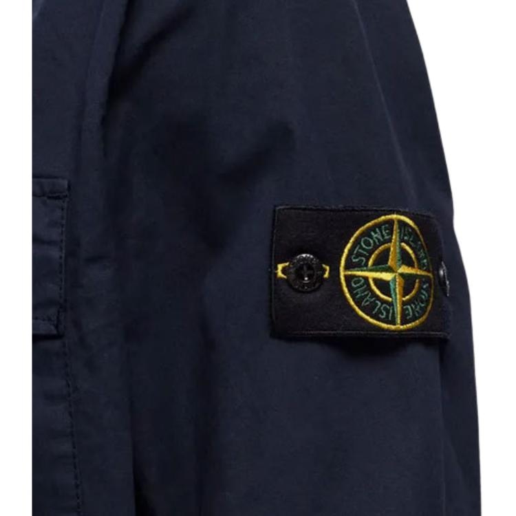 Stone Island SS23 Zip Pocket Shirt Jacket Navy — фото 3