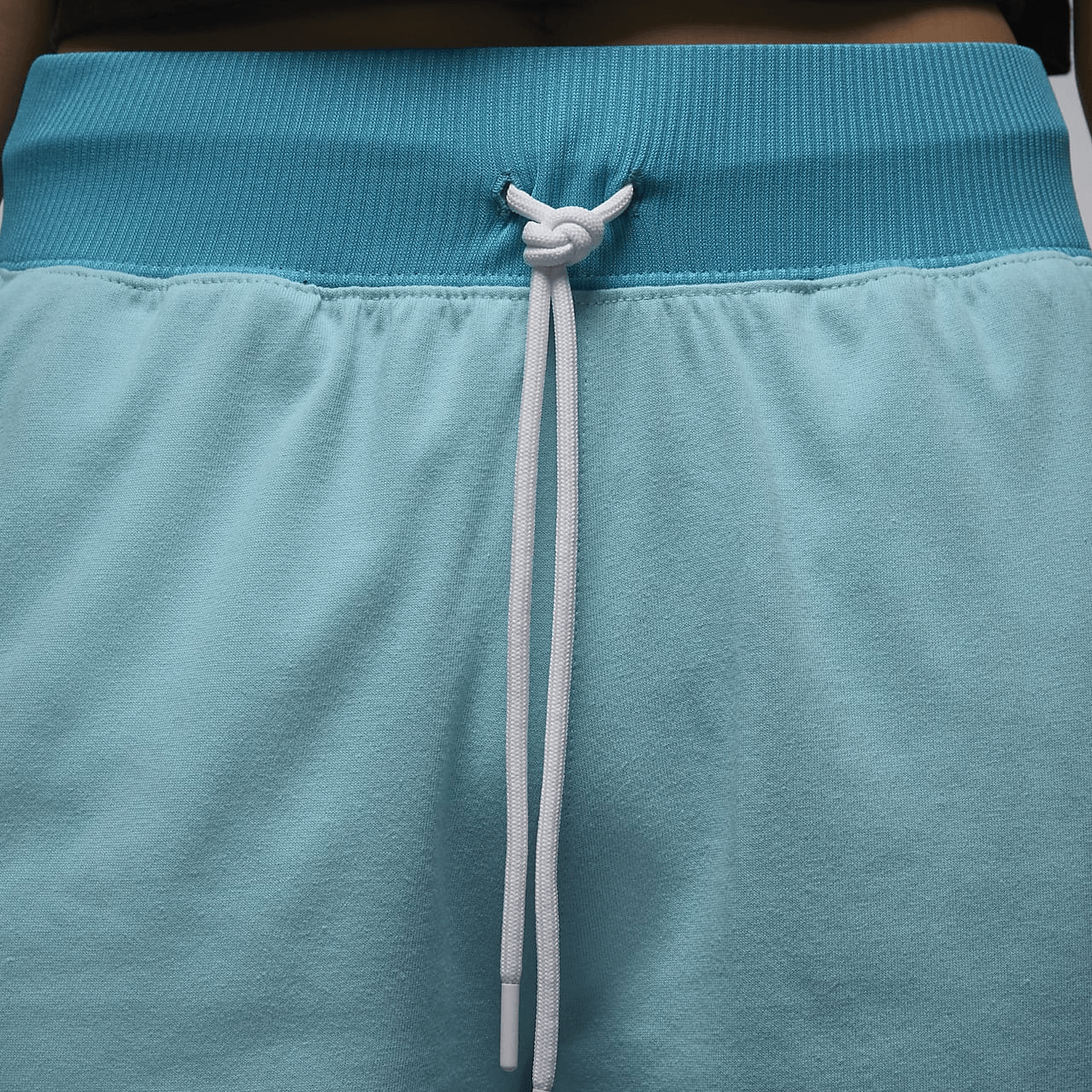 Jordan High-Waisted Drawstring Shorts Light Blue — фото 3