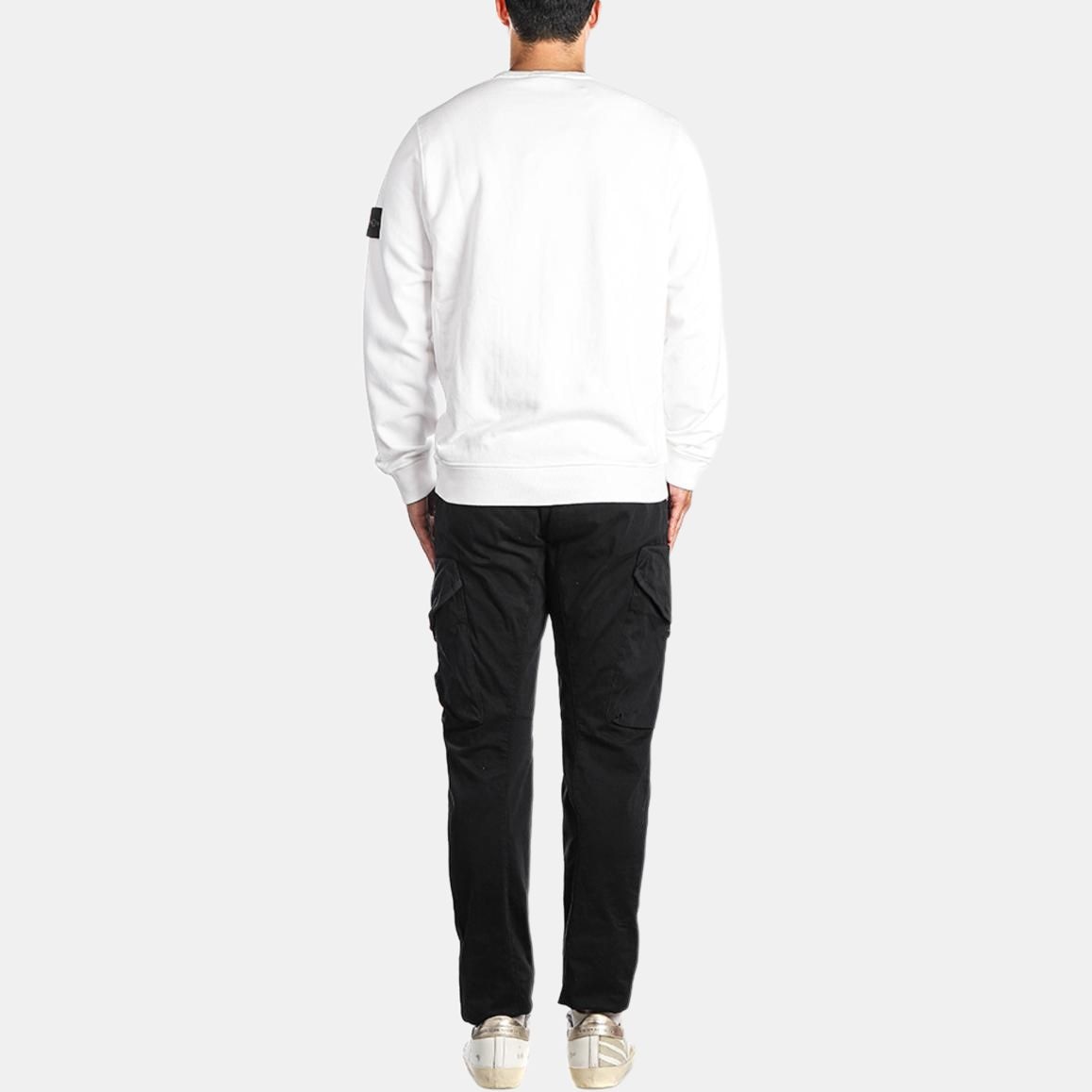 Stone Island Logo Crewneck Sweatshirt White — фото 7