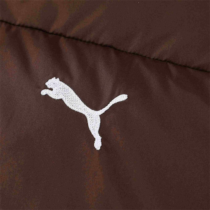 Puma Classics Relaxed Down Jacket Coffee Brown — фото 4