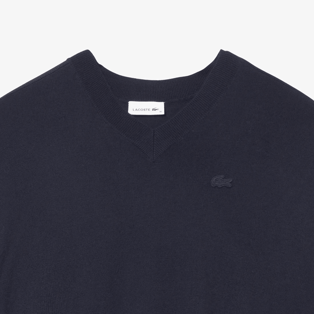 Lacoste V-Neck Long Sleeve Dress Navy — фото 5