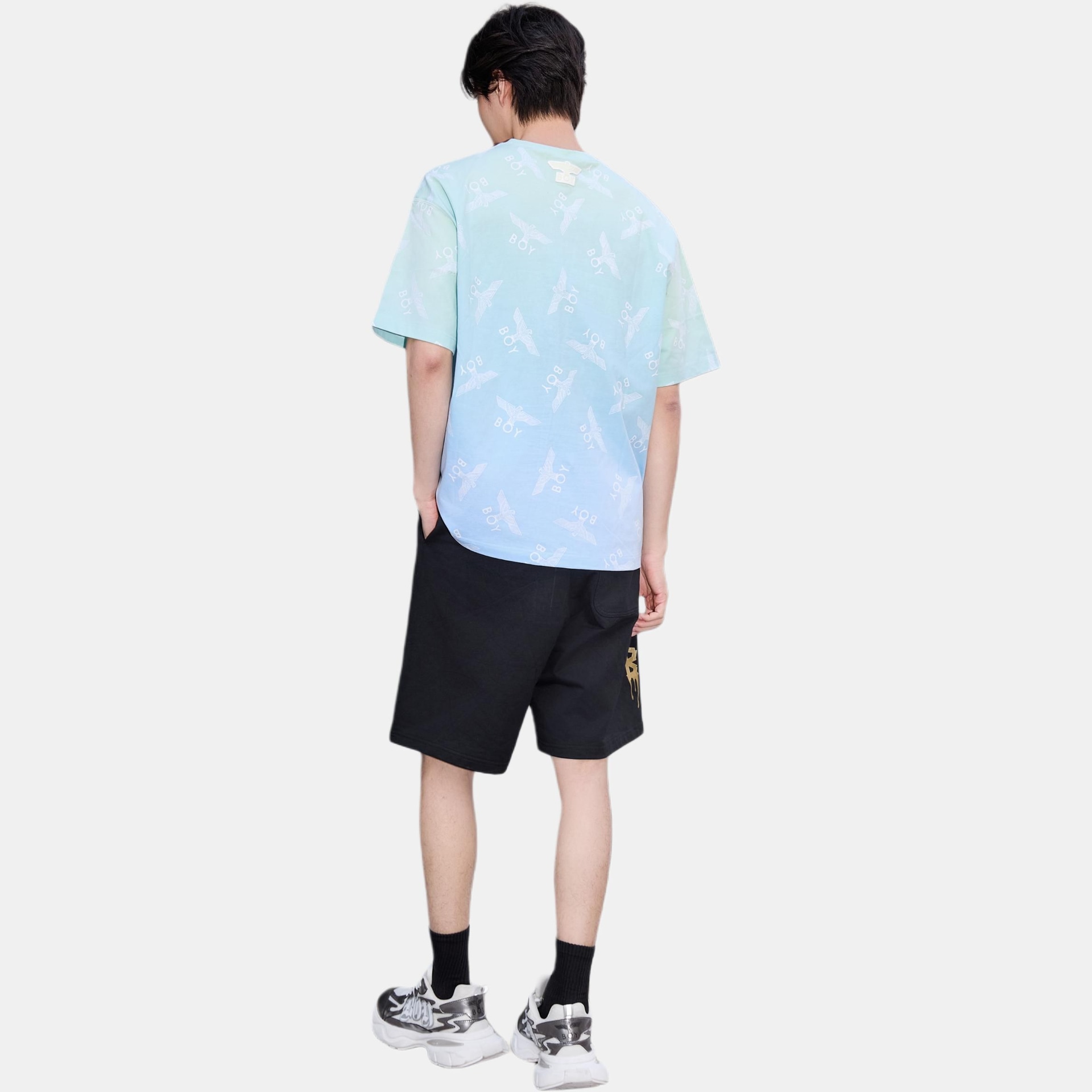Boy London Classic Eagle Print T-Shirt Blue — фото 6