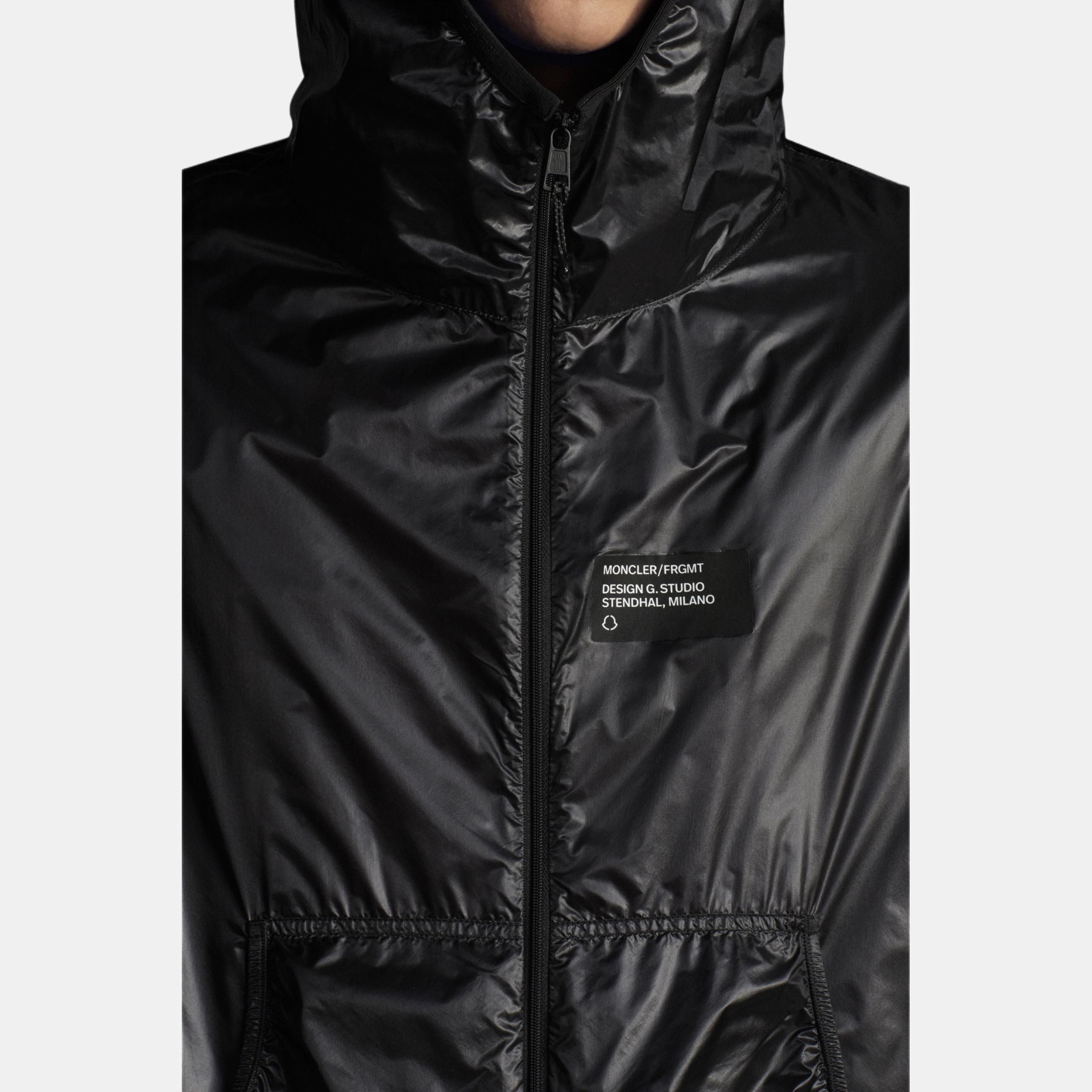 MONCLER GENIUS Moncler x Fragment Black Hooded Jacket — фото 5